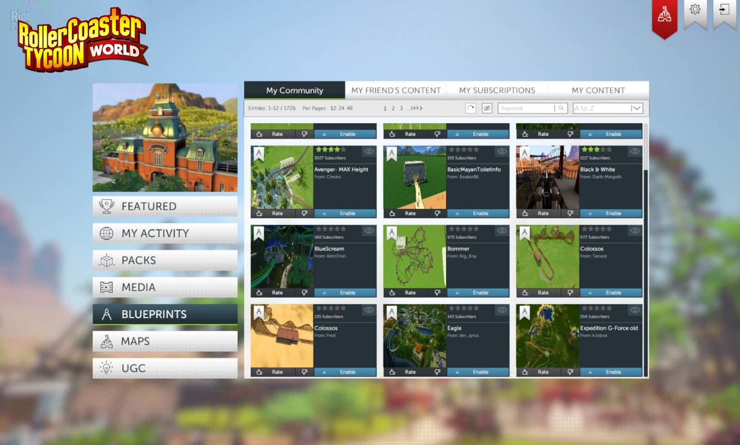 [7]-RollerCoaster Tycoon World – v61951 Download-HohohoGames
