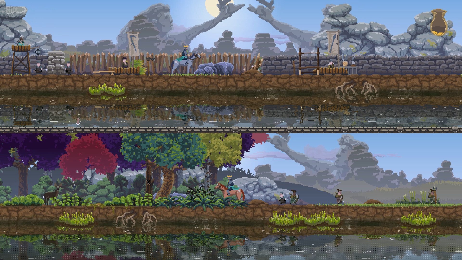[12]-Kingdom Two Crowns: Essentials Bundle, v2.1.2 R22365 + 7 DLCs/Bonuses Download-HohohoGames