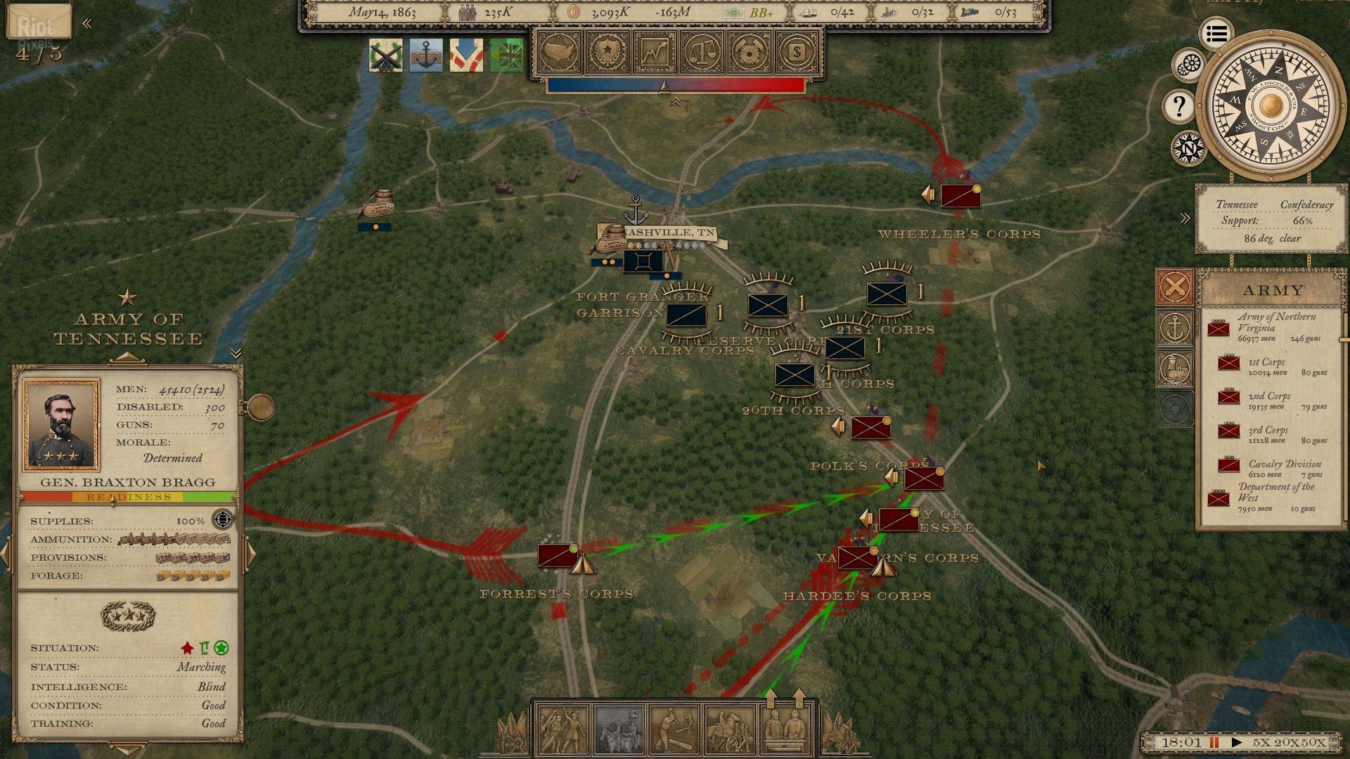 [13]-Grand Tactician: The Civil War (1861-1865) Complete – v1.1227 + DLC + Bonus Content Download-HohohoGames