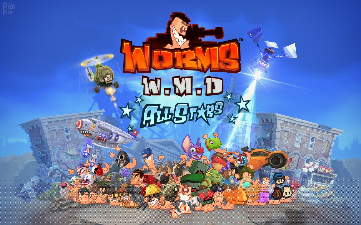 [17]-Worms W.M.D. + All-Stars DLC + Wormhole Update Download-HohohoGames