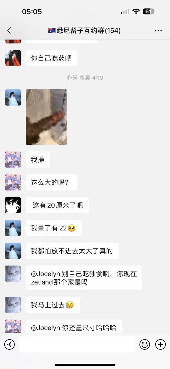 图片[10]-毁三观 澳大利亚悉尼留学生微信群聊天记录 出国变成媚黑母狗 还给男友带绿帽 太炸-赤赤哗热瓜黑料中心