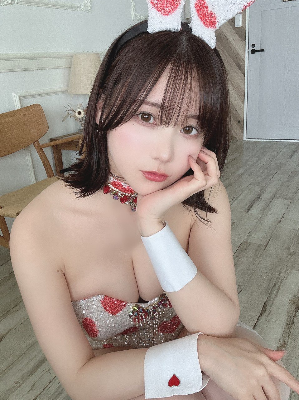 #けん研 2024年04月$1000_ハートバニー♥️🐰-赤赤哗热瓜黑料中心