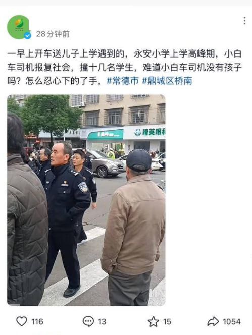 再发生车撞人事件！湖南常德鼎城区 永安小学上学高峰期 一男子开车冲撞上学的孩子造-赤赤哗热瓜黑料中心