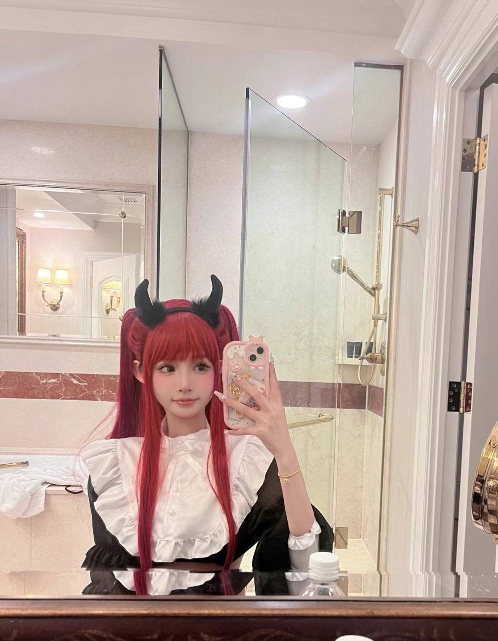 图片[7]-#做爱 #角色扮演 #情趣 娇小可爱少女私下扮演各种角色诱惑做爱，满足男友各种心-赤赤哗热瓜黑料中心
