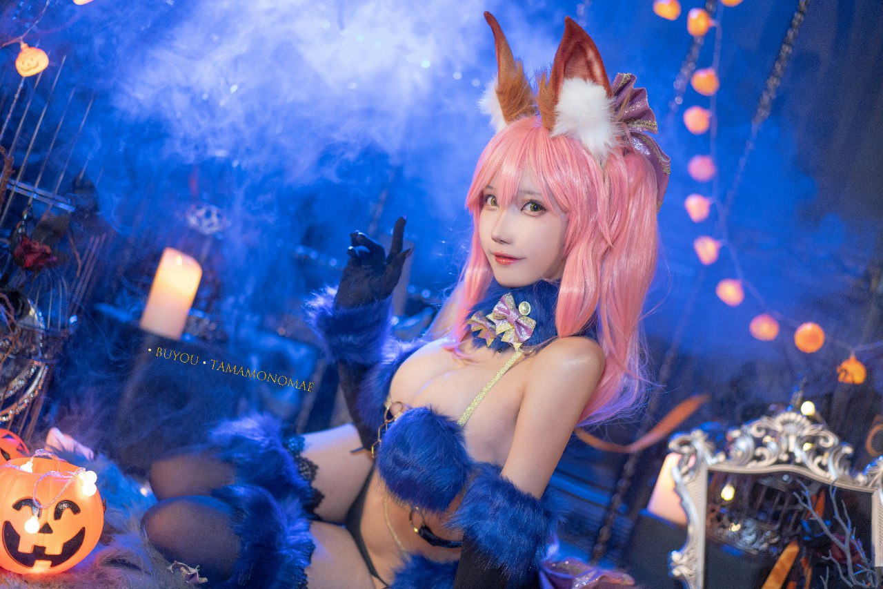 作品:卜呦 - 危险野兽玉藻前 作者:#卜呦 标签:#cosplay #写真 #-赤赤哗热瓜黑料中心